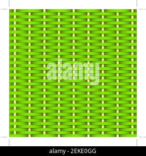 Simple woven wicker texture. Light brown background. Imitation rattan or willow weaving. Stock Vector