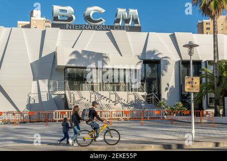 Magaluf Spain february 20 2021 facade of the famous BCM