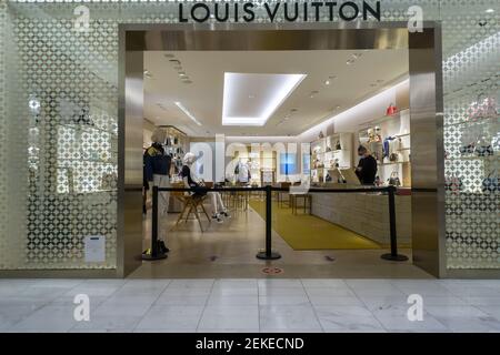 Louis Vuitton boutique in the closing Neiman Marcus store in
