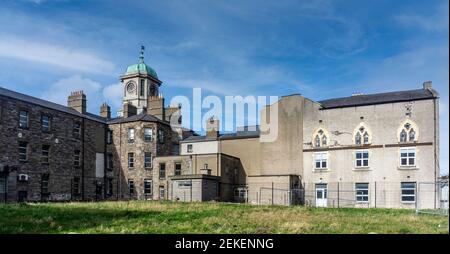 The rear of one of the main buildings in the Technological University Dublin in Grangegorman, Dublin, Ireland. Formerly a HSE administrative office. Stock Photo