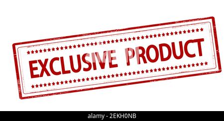 Rubber stamp with text exclusive product inside, vector illustration Stock Photo