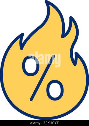 Hot deals RGB color icon Stock Vector