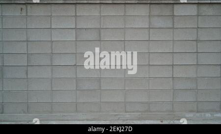New and Clean White Stone Brick Wall Texture Stock Photo