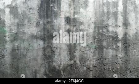 White Gunge Dirty Cracked Cement Wall Texture Stock Photo