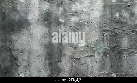 White Gunge Dirty Cracked Cement Wall Texture Stock Photo