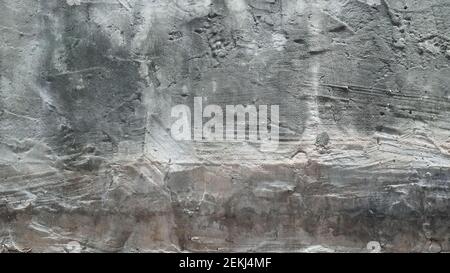 White Gunge Dirty Cracked Cement Wall Texture Stock Photo