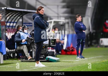 French Head Coach Corinne Diacre pictured during the 2nd Womens International Friendly game between France and Switzerland at Stade Saint-Symphorien in Longeville-lès-Metz, France. Credit: SPP Sport Press Photo. /Alamy Live News Stock Photo