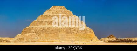 Step Pyramid of Djoser, Saqqara, Egypt Stock Photo