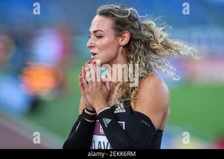 Lieke Klaver of Nederland reacts at the end of the 400m women during ...