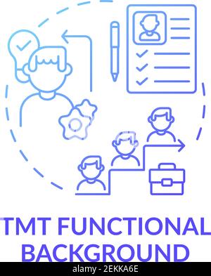 Tmt functional background concept icon Stock Vector