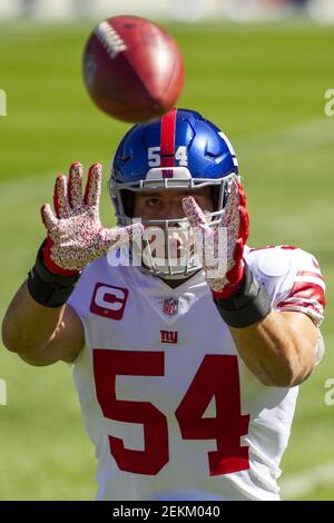 September 20, 2020: Chicago, Illinois, U.S. - Bears Quarterback #10 Mitchell  Trubisky in action during the NFL Game between the New York Giants and Chicago  Bears at Soldier Field in Chicago, IL.