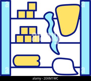 Inevitable spike in stress level RGB color icon Stock Vector