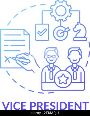 Vice president concept icon Stock Vector