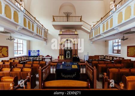 Inside of Choral Synagogue in Rostov on Don, Russia, Feb 16, 2021. Stock Photo