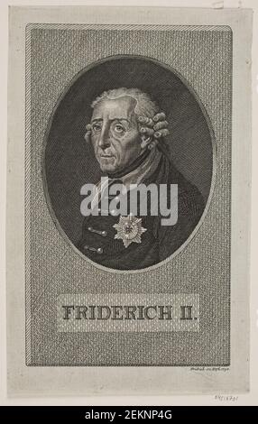 Johann Gottlieb Friedrich (1742-1809), Friedrich II AF Prussia, 1790 Stock Photo