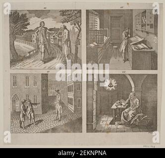 Johann Gottlieb Friedrich (1742-1809), manufacturing for children (1790) Stock Photo