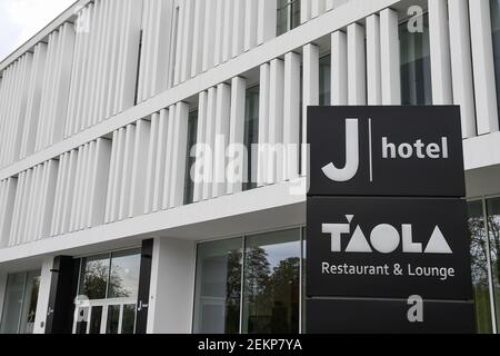 TURIN, ITALY - October 04, 2020: General view shows J Hotel before the Serie A football match scheduled between Juventus FC and SSC Napoli. SSC Napoli will not show up as they had been prevented from travelling to Turin by local health authorities (ASL) due to the possibility of a COVID-19 coronavirus outbreak in the squad. Also Juventus FC squad have gone into isolation after two staff members tested positive for COVID-19 coronavirus, however Juventus FC will show up at Allianz Stadium as normal as Serie A officials have not ordered the postponement of the match. In all likelihood Juventus FC
