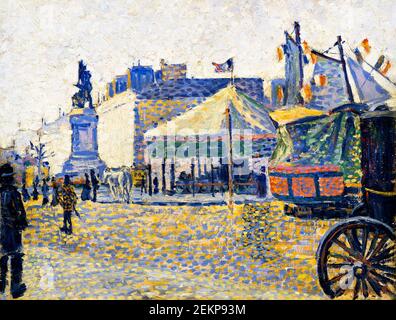 Place de Clichy by Paul Signac Stock Photo