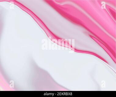 pink jam on white ice cream, vector texture, background Stock Vector