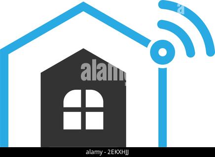 Smart Home logo icon design concept illustration Stock Vector