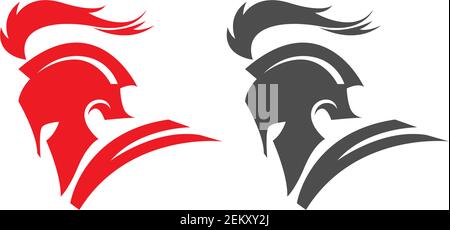 Gladiator head icon logo design concept vector illustration Stock Vector