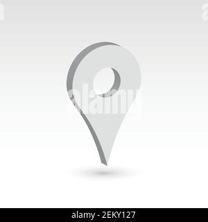 Map pointer - 3D vector object Stock Vector