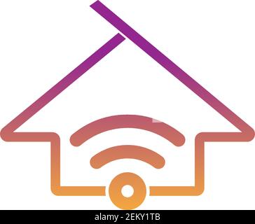 Smart Home logo icon design concept illustration Stock Vector