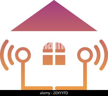 Smart Home logo icon design concept illustration Stock Vector