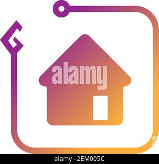 Smart Home logo icon design concept illustration Stock Vector