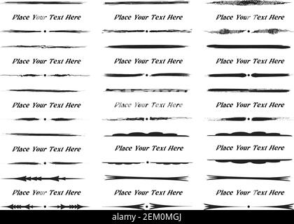 vector set: calligraphic design elements and page decoration Stock Vector