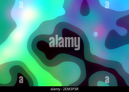 tender funky concept, shiny nice colorful abstract background of random fluid spots - background design template Stock Photo