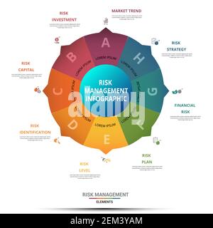 crisis management risk strategy icons set vector Stock Vector Image ...