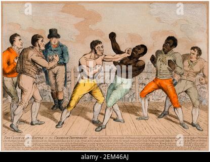 19th Century Bare knuckle Boxing match between Tom Cribb