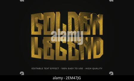 gold text effect concept Stock Vector