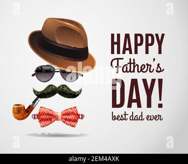 happy fathers day set accessories Stock Vector Image & Art - Alamy