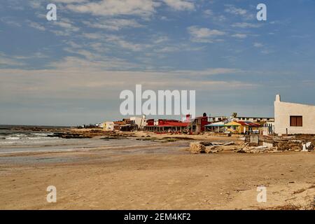 Cabo Polonio is a small settlement located in the eastern coast of Uruguay in the Rocha Department, with no roads connecting it to the outside world, Stock Photo