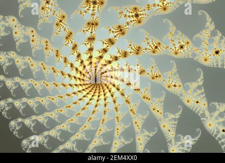 Colorful zoom into the infinite mathemacial mandelbrot set fractal Stock Photo