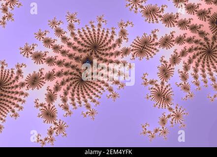 Colorful zoom into the infinite mathemacial mandelbrot set fractal Stock Photo