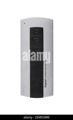 Radio electronic remote control panel isolated on white background Stock Photo
