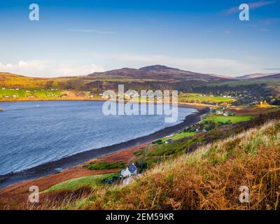 Uig Bay on the Isle of Skye in Scotland Stock Photo