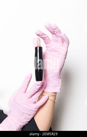 Semi-Permanent Makeup Machine Stock Photo