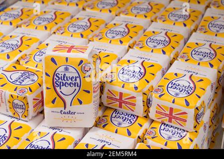 british caster sugar by silver spoon Stock Photo