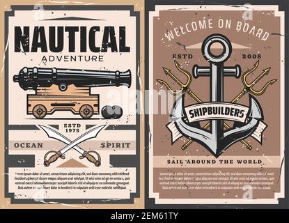 Old pirate ship cannon and cannonballs. Sketch vintage vector ...
