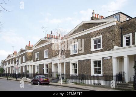 Greek Revival Architecture Lloyd Baker Estate 3-11 Lloyd Square Stock Photo