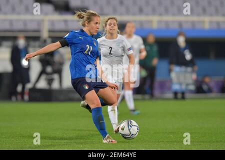 Florence, Italy. 24th Feb, 2021. Valentina Cernoia (#21 Italy) during UEFA Womens EURO 2022 qualifier group B match between Italy and Israel at Artemio Franchi Stadium in Florence, Italy Credit: SPP Sport Press Photo. /Alamy Live News Stock Photo