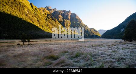 Route Burn Valley, Routeburn Track, New Zealand Stock Photo