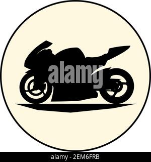 fast extreme sport bike vector eps10 illustration icon Stock Vector