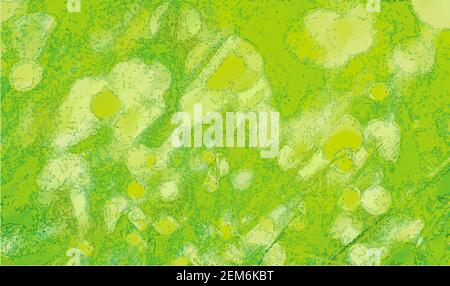 Vector abstract watercolor plant background. Green blurred wallpaper. Stock Vector