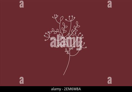 vector leaf flower logo background farm spring Stock Vector