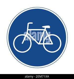 bicycle lane icon on white background. flat style. bicycles only road icon for your web site design, logo, app, UI. bicycle path symbol. bicycles lane Stock Photo